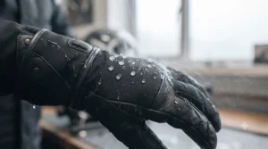 Waterproof and windproof winter motorcycle gloves designed for damp British riding conditions