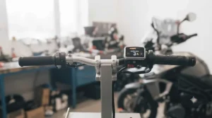 Digital controller interface showing multiple heat settings for motorcycle touring grips.