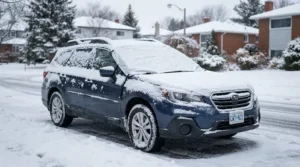 Durable heated windscreen covers protecting a vehicle from heavy snow accumulation in winter